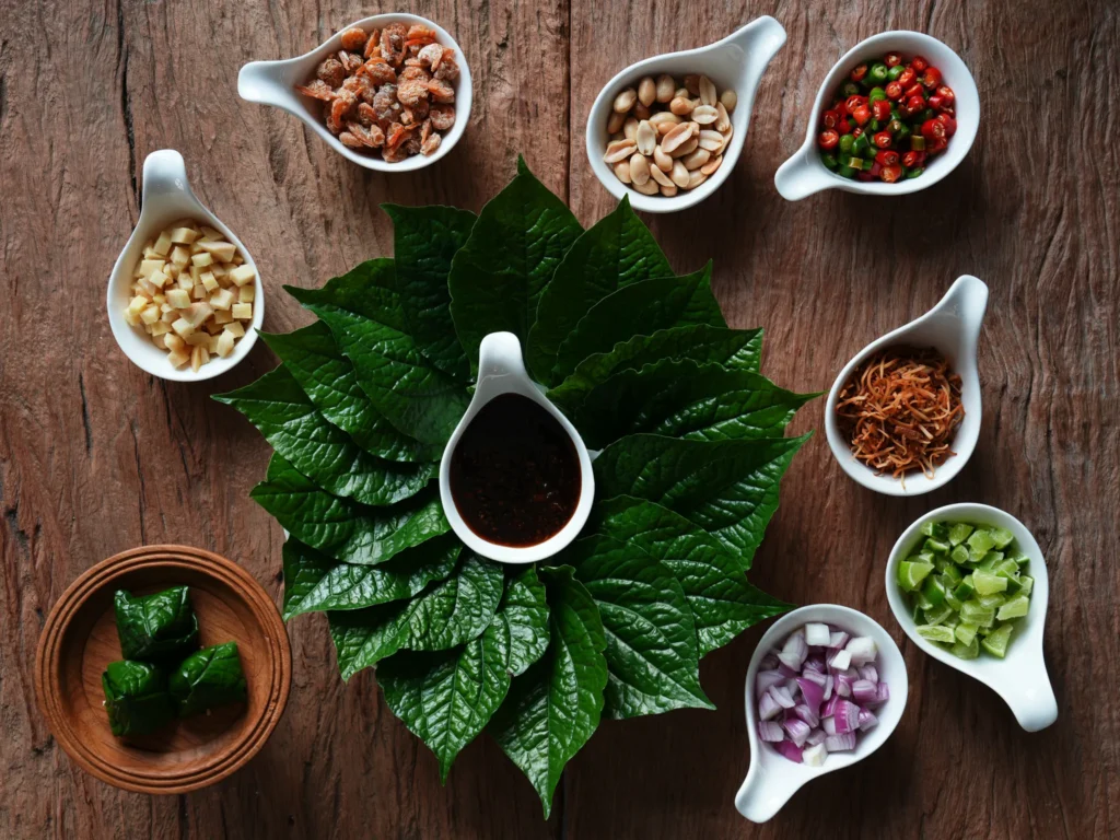 authentic thai miang kham herbal appetizer local dining tour portfolio
